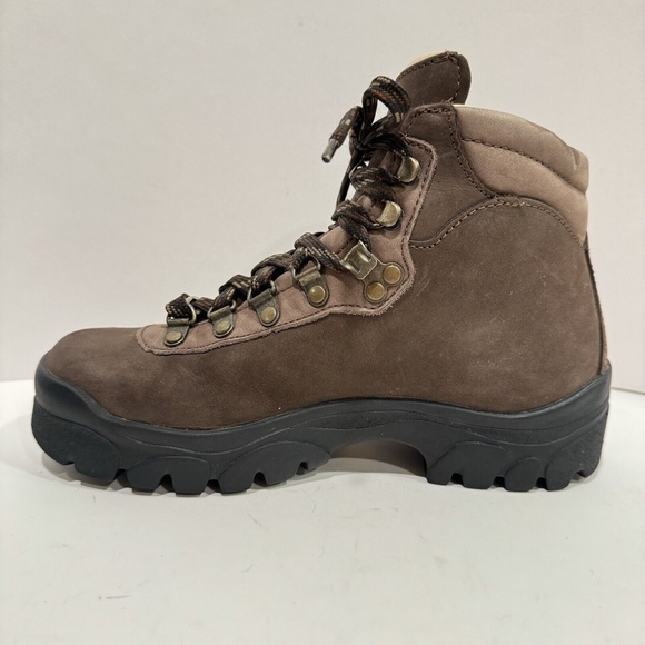 Raichle of Switzerland Mammut Gore-Tex Brown Leather Trail Hiking Boots Sz 6 EUC - Picture 5 of 15